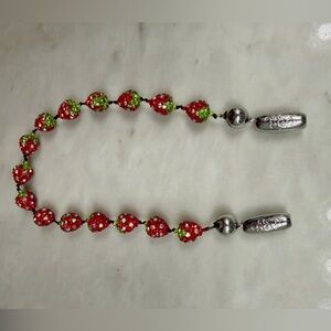 Ossa New York Strawberry Pave Phone Wristlet